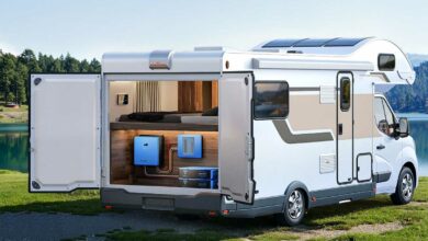 Une batterie pour l'alimentation électrique des vans et camping cars.