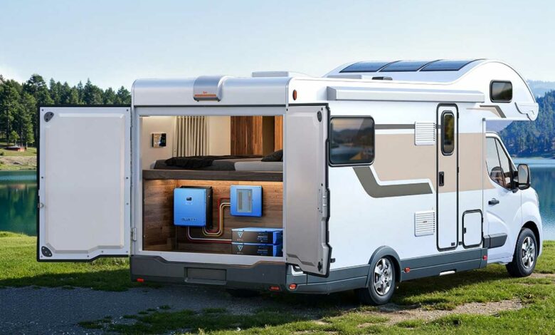 Une batterie pour l'alimentation électrique des vans et camping cars.