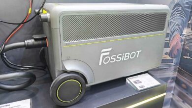 La FOSSiBOT F7200 sur le stand de la marque lors de l'IFA.