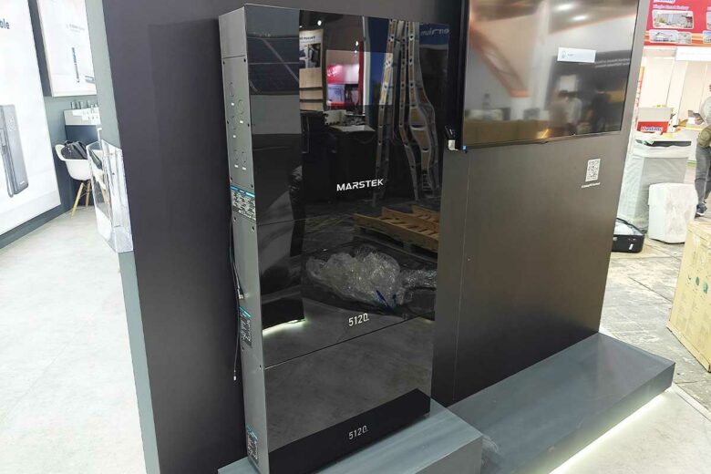 Une batterie résidentielle Marstek exposée à l'IFA.