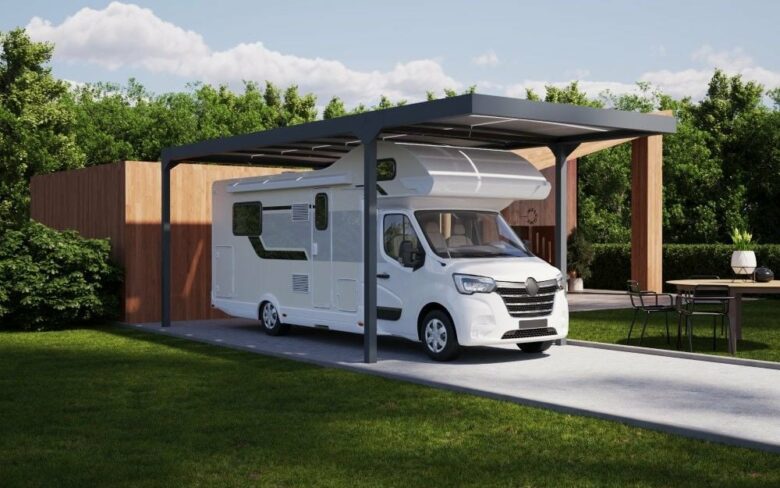 Abritez votre camping car tout en produisant de l'énergie.