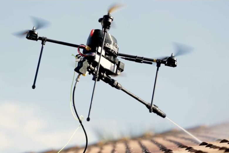Le drone Chronos en action.