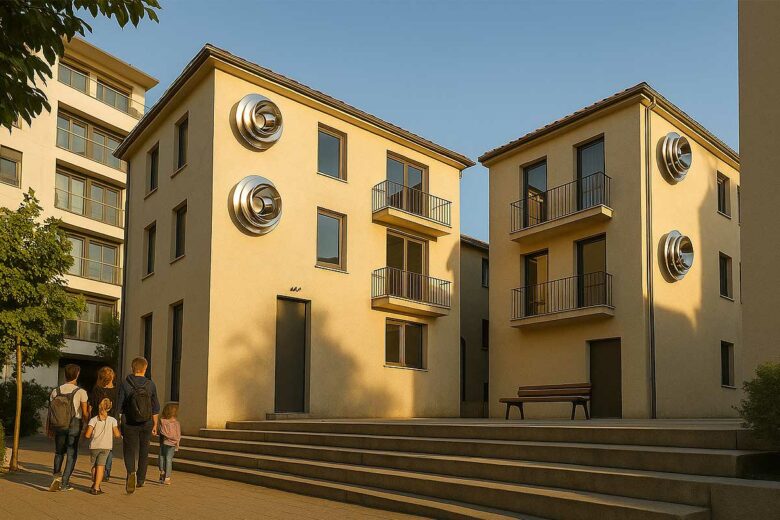 Un dispositif fixe qui capte la lumière.