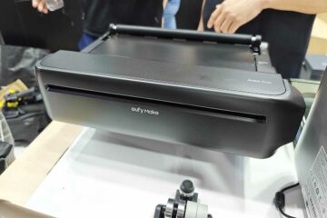 Démonstration de l'imprimante sur le stand Eufy de l'IFA.