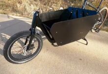 La caisse du vélo cargo.