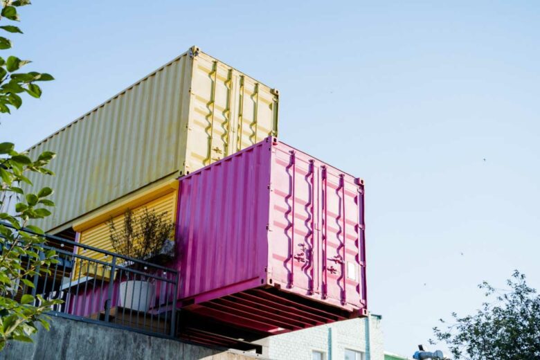 Un logement en conteneurs.