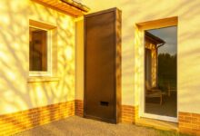Un mur Trombe sur une habitation.