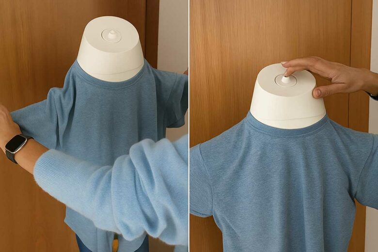 Un support pour entretenir les vêtements.