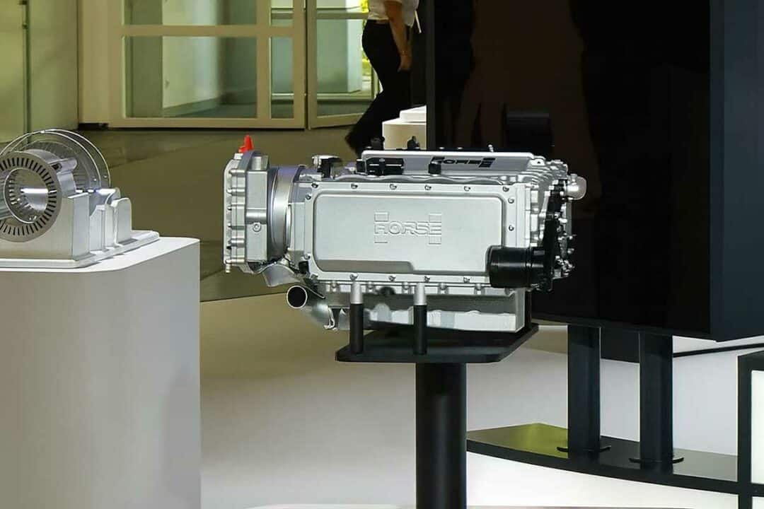 Le C15 de Horse Powertrain lors d'une conférence à l'IAA.