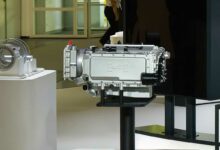 Le C15 de Horse Powertrain lors d'une conférence à l'IAA.