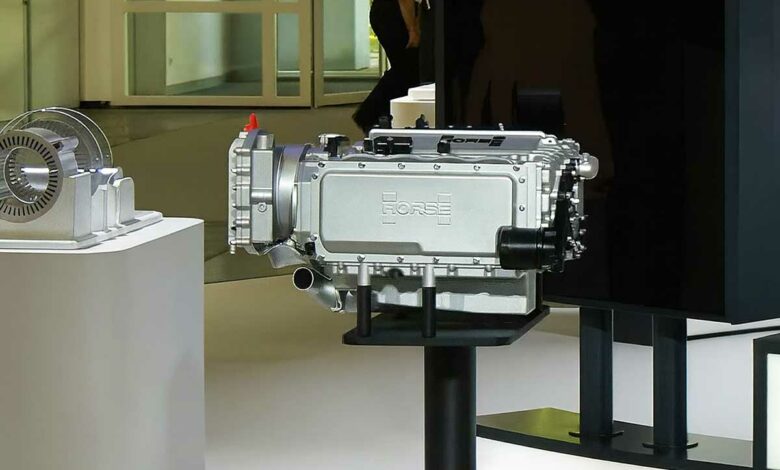 Le C15 de Horse Powertrain lors d'une conférence à l'IAA.