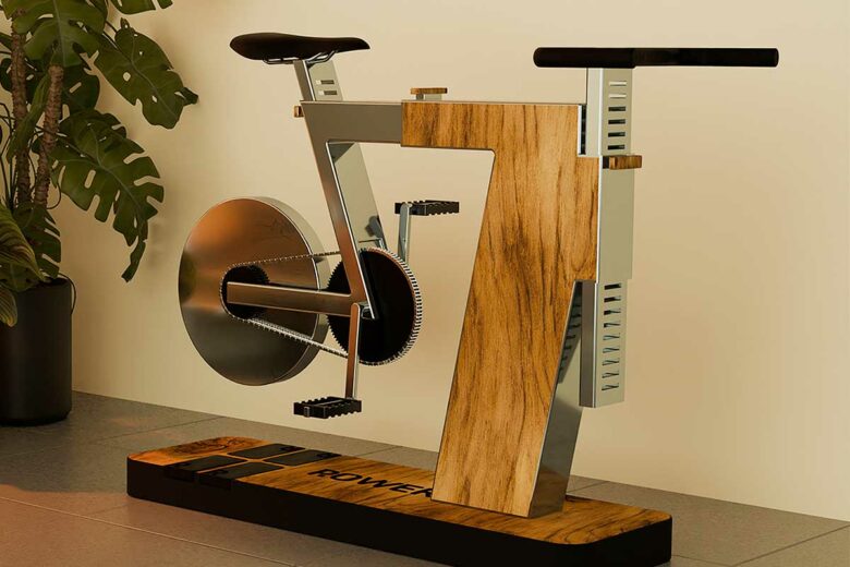 Un superbe concept de vélo d'appartement.