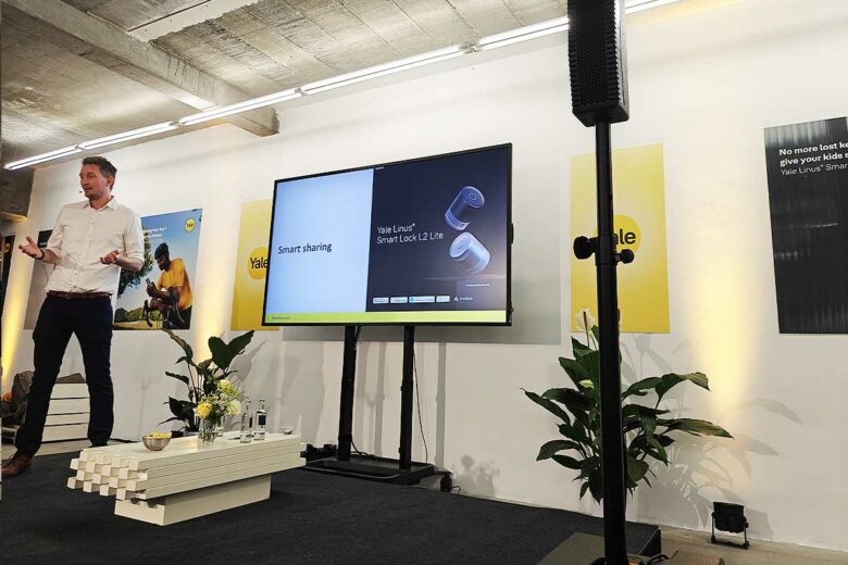 Présentation de la serrure connectée à Berlin.
