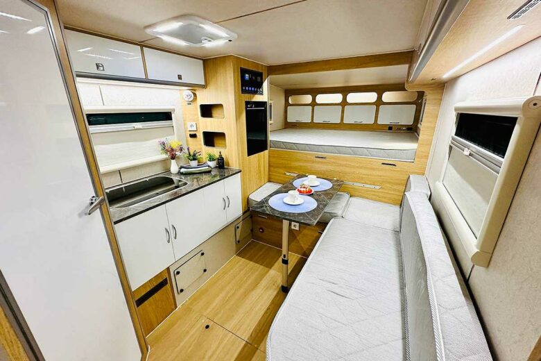 L'espace intérieur du module.