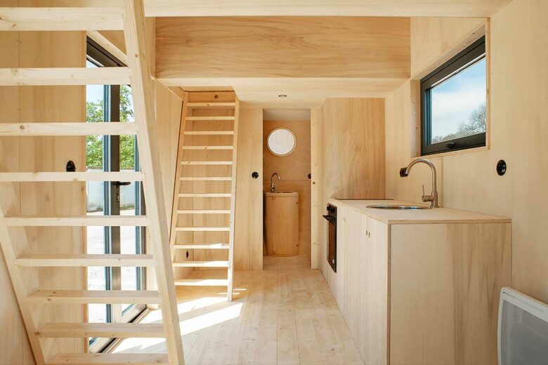 Construction de la tiny house.