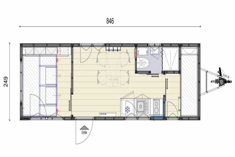 Plan de la Kangourou.