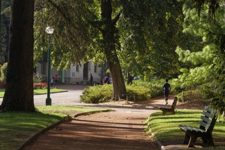 Le parc de la tête d'or à Lyon.