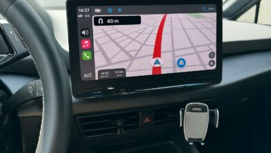 L'application waze indique un embouteillage.