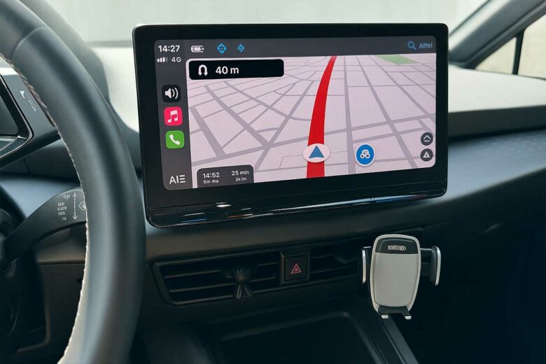 L'application waze indique un embouteillage.