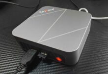 Mini PC Ninkear M7 AMD Ryzen 5 7430U compact et ultra-silencieux.