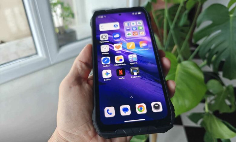 Blackview XPLORE 2 Projecteur Téléphone robuste 5G AI avec écran AMOLED 3,2K.