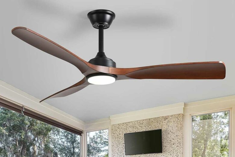 Un ventilateur de plafond pour homogénéiser la température.