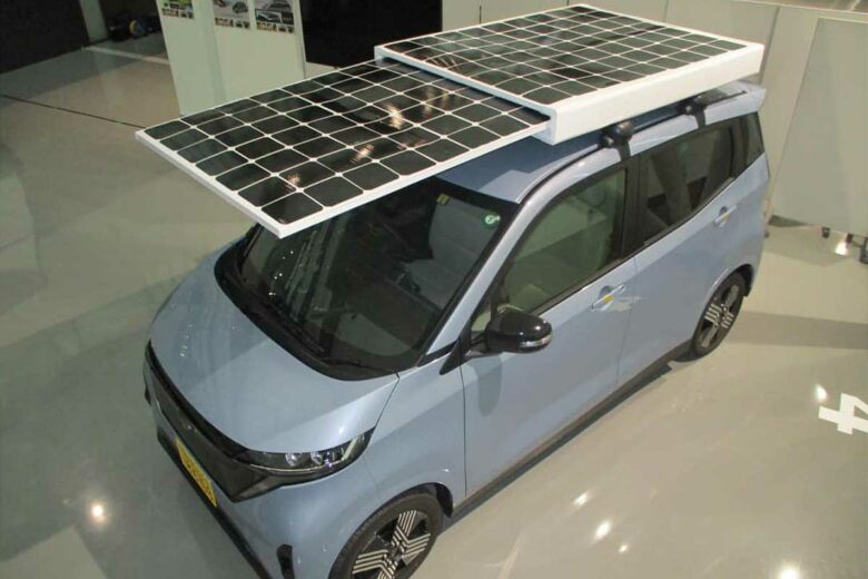 Un prototype de toit solaire.