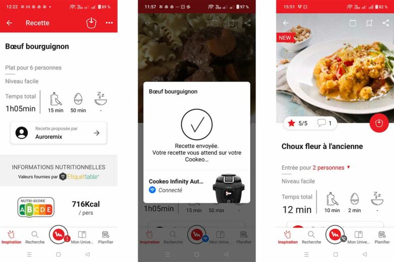 L'application dédiée.