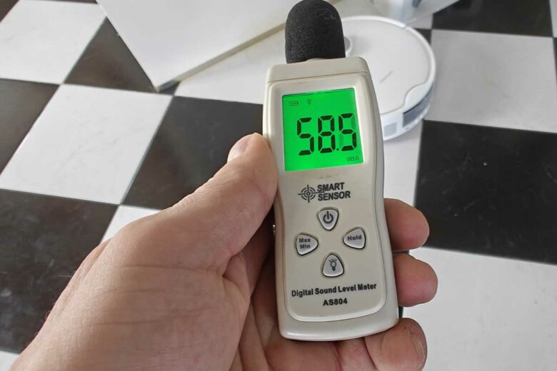 Un robot discret, moins de 60 dB.