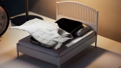 Un lit pour smartphone.