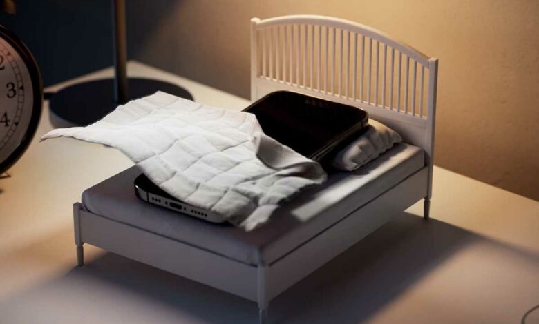 Un lit pour smartphone.