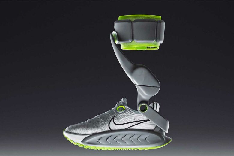Une chaussure Nike qui assiste l'effort.