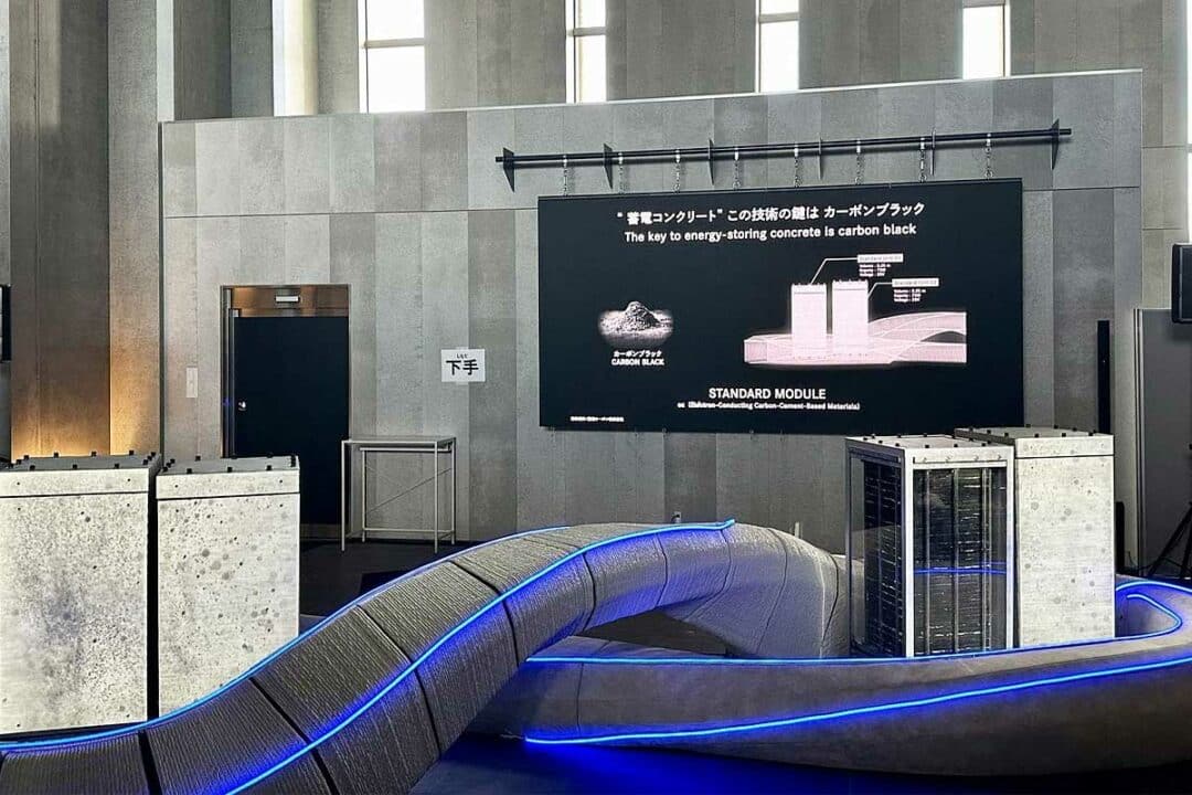 Une structure en béton qui réstitue de l'énergie.