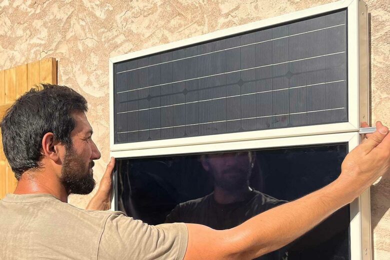 Installation d'un chauffage solaire.