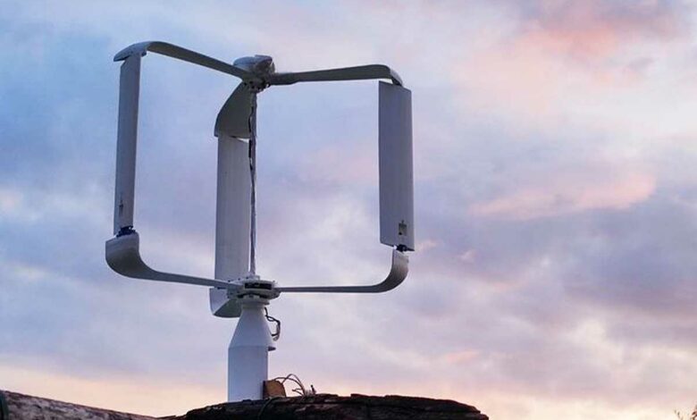 Une éolienne domestique avec des pales adaptatives.
