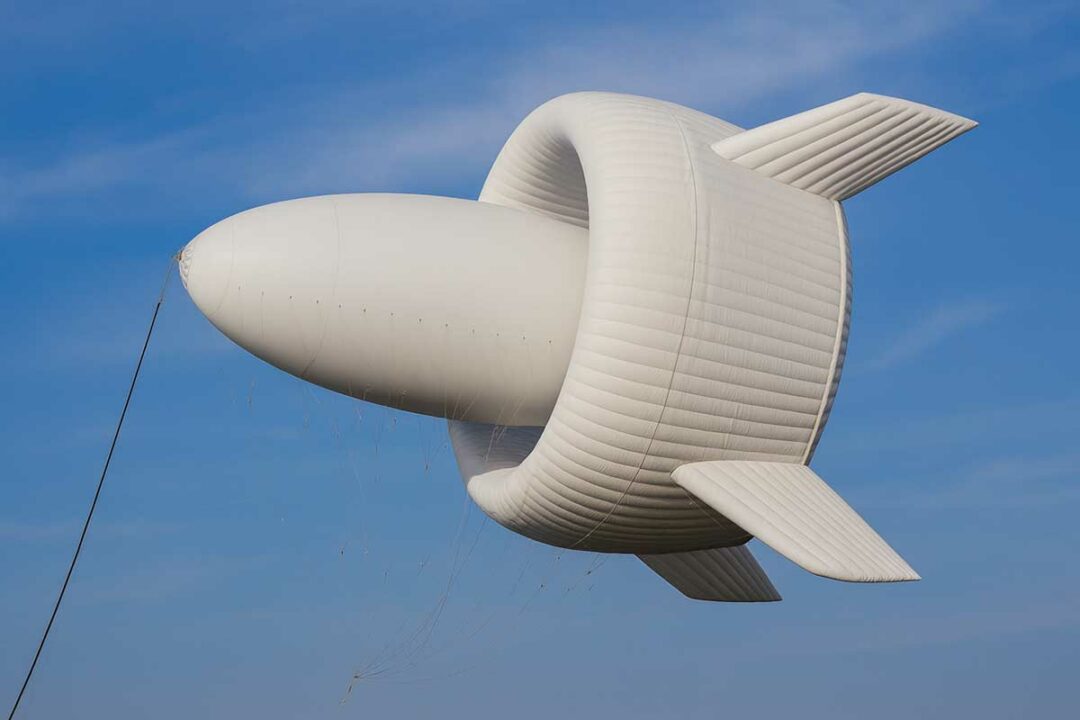 L'éolienne volante S1500 dans le ciel.