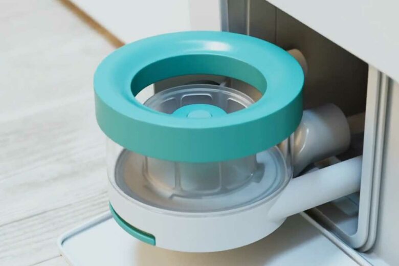 Un filtre à microplastiques intégré dans le lave linge.