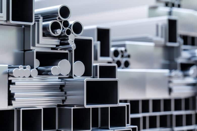 Des morceaux d'aluminium.