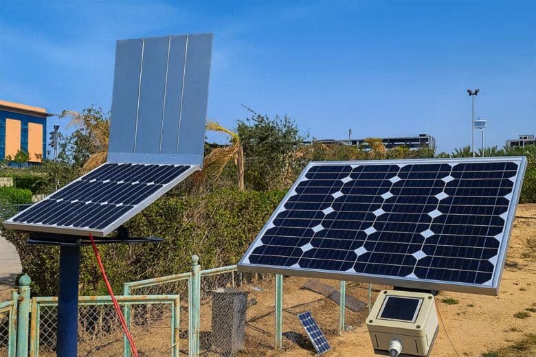 L'installation expérimentale des dispositifs anti poussière.