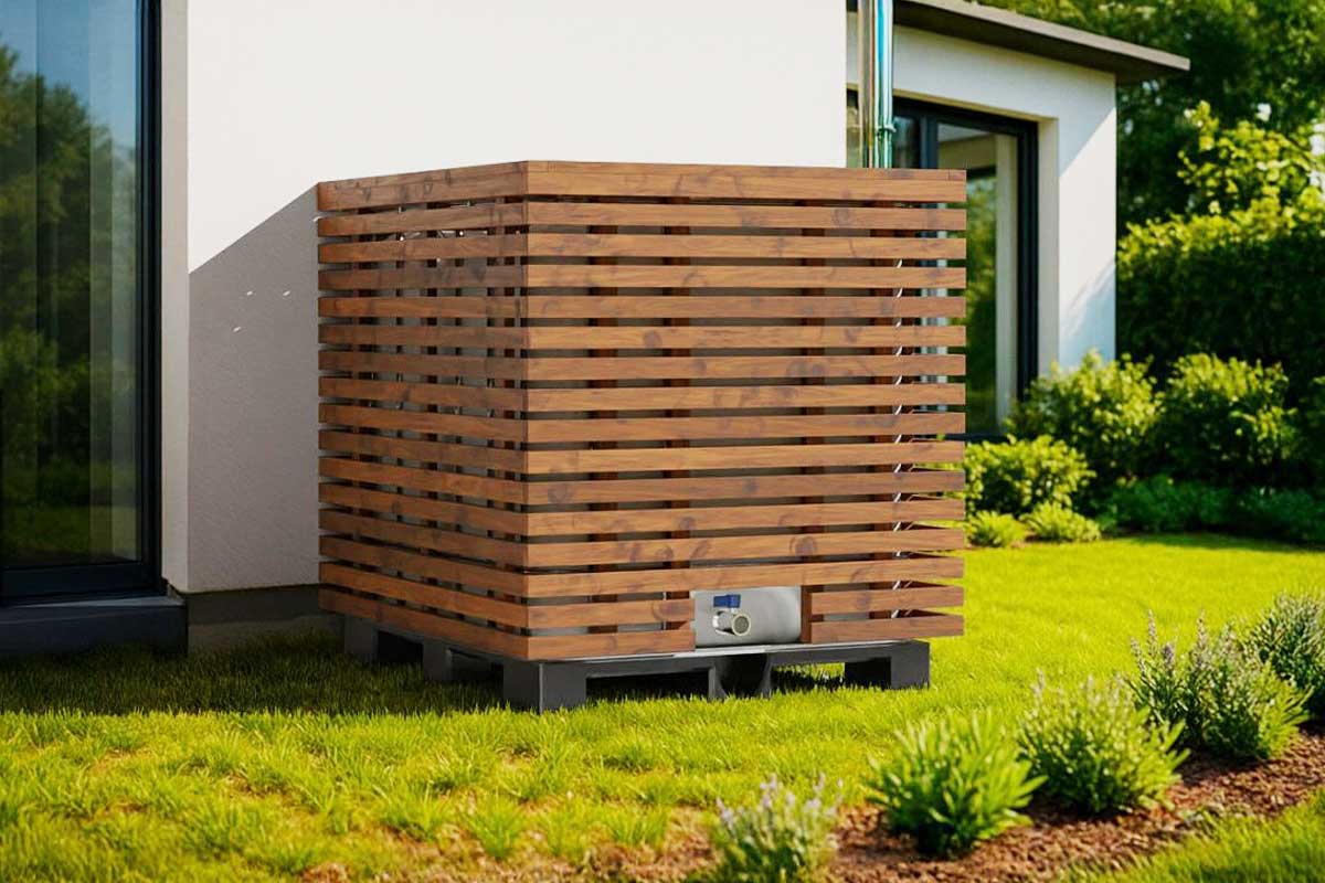 Un récupérateur d'eau de pluie design.