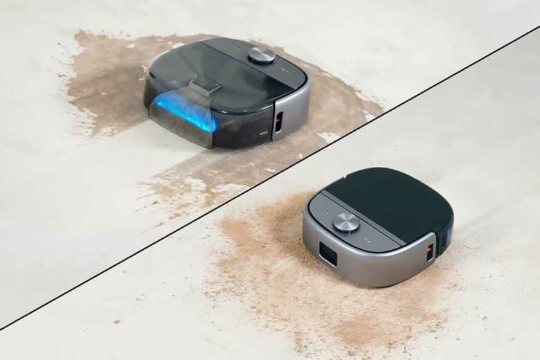 Un robot aspirateur 2 en 1.