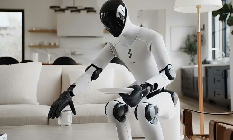 Le robot humanoïde Figure 03 qui fait du rangement.