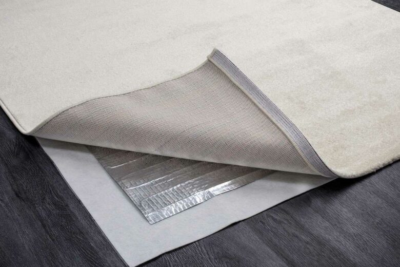 Un chauffage sous le tapis.