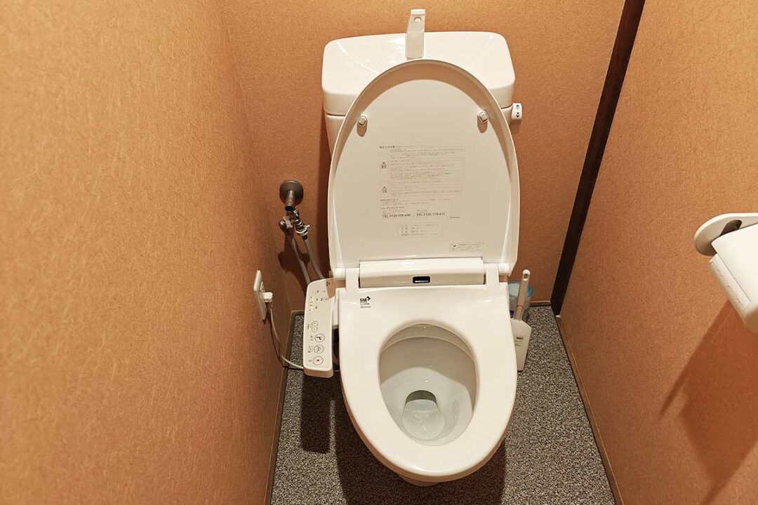 Un WC japonais traditionnel.