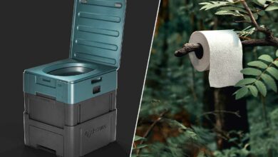 Des toilettes portables pour les activités nomades.
