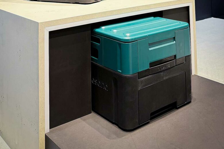 Un toilette mobile.