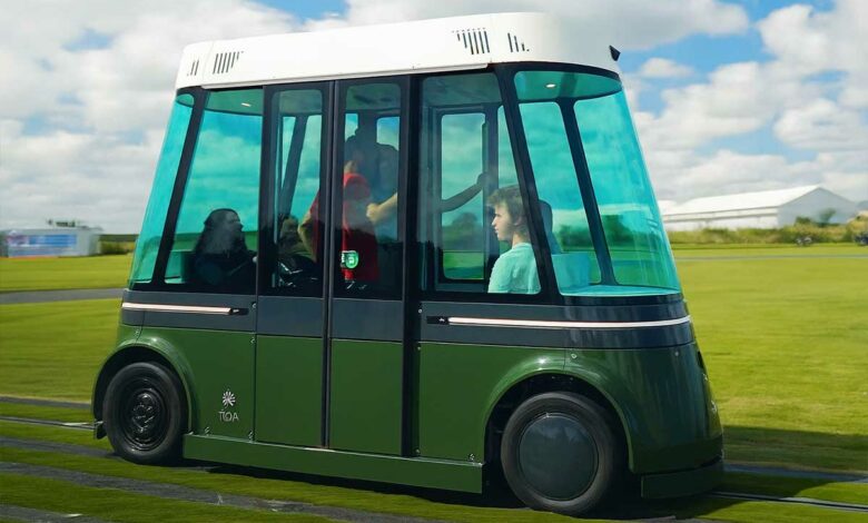 Une capsule Urbanloop de dernière génération.
