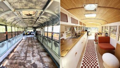 L'avant et après des travaux.