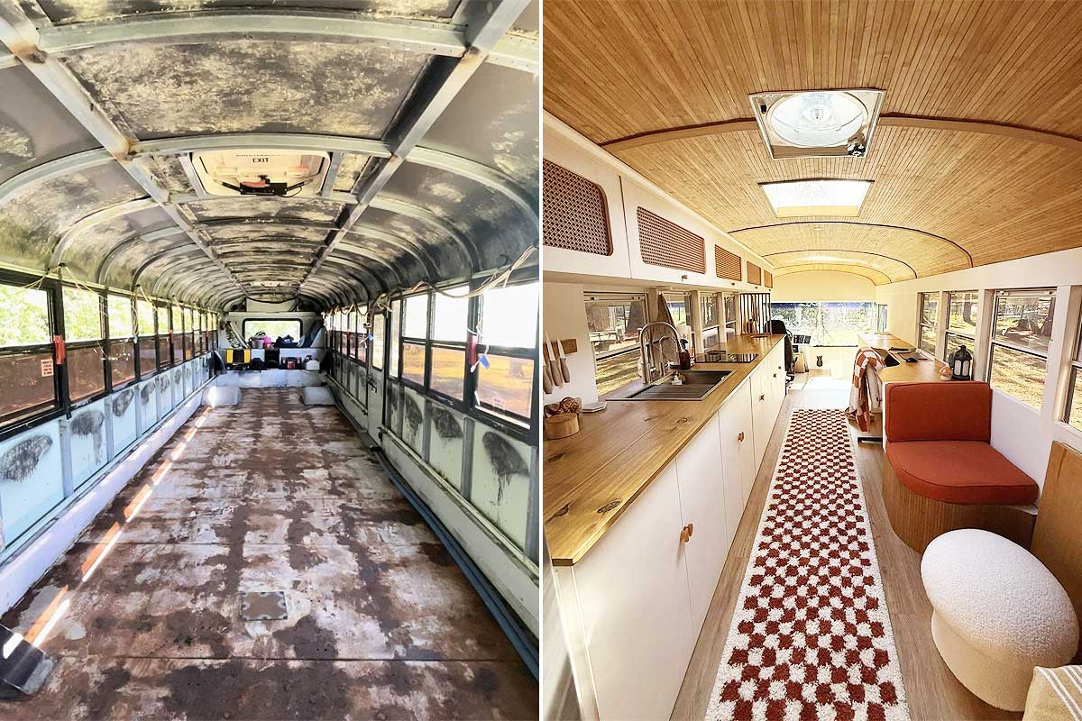 L'avant et après des travaux.