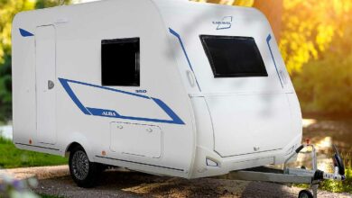 Une caravane Caravelair Alba 350.